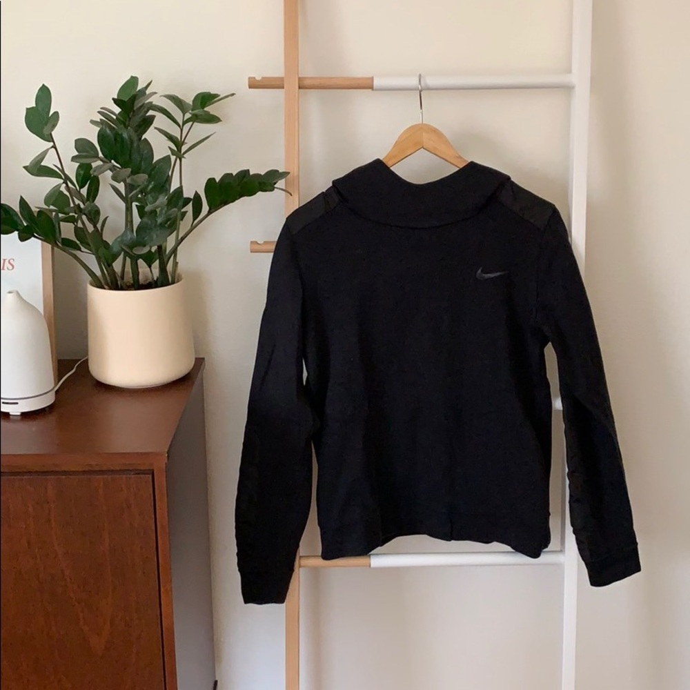 Nike Black Hoodie with Arm Detail & Pockets